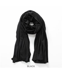 JOHN SMEDLEY(ジョンスメドレー)/WINGS ウィングス UNISEX WIDE SHAWL メリノウール マフラー ストール ショール ニット 無地 カラー10色/BLACK