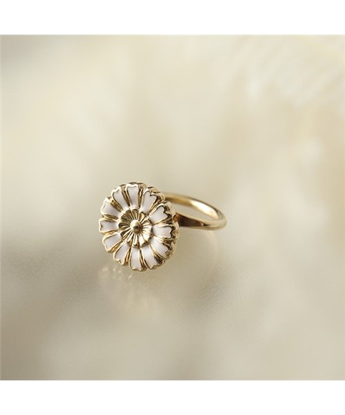 LD HEN 8 Henriette アンリエット Small ring リング 指輪 フラワー ゴールド レディース