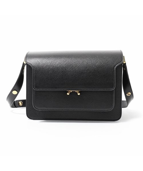 MARNI(マルニ)/SBMPN09NO1 LV520 TRUNK BAG トランクバッグ レザー ショルダーバッグ 2wayストラップ ZN99N レディース/ブラック