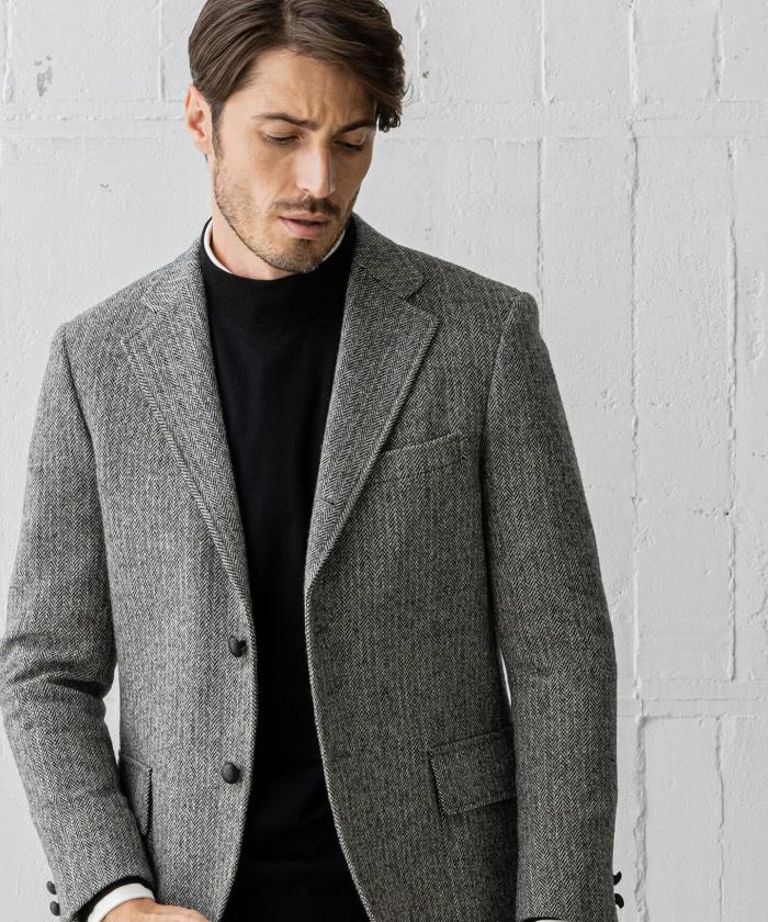 ORIGINALS】LAVEROCK TWEED ヘリンボンツイード ジャケッ(502681479