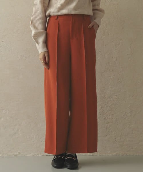 セール センタープレスワイドパンツ 502685847 アイテムズ アーバンリサーチ レディース Items Urbanresearch Magaseek