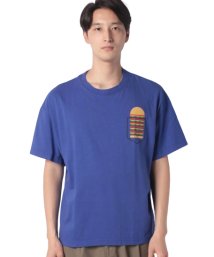 BENETTON (mens)(ベネトン（メンズ）)/ポケットグラフィック半袖Tシャツ・カットソー/ブルー