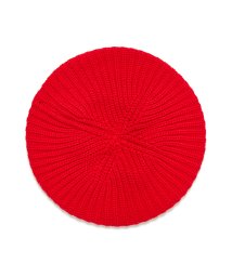 BENETTON (women)(ベネトン（レディース）)/ニット柄編みベレー帽/レッド