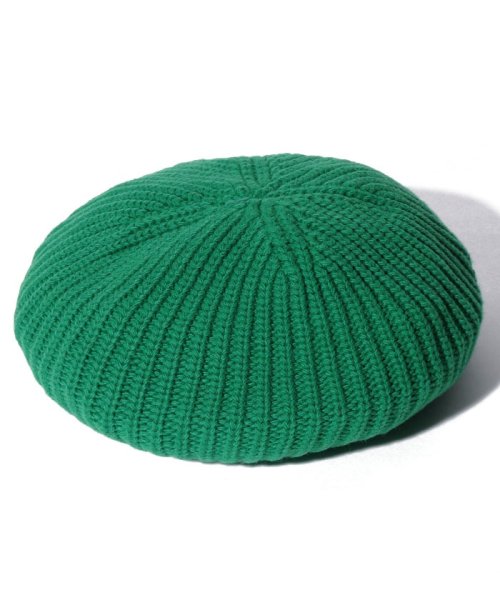 BENETTON (women)(ベネトン（レディース）)/ニット柄編みベレー帽/グリーン