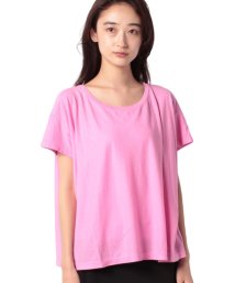 BENETTON (women)(ベネトン（レディース）)/コットンラウンドネック半袖Tシャツ・カットソー/ピンク系その他