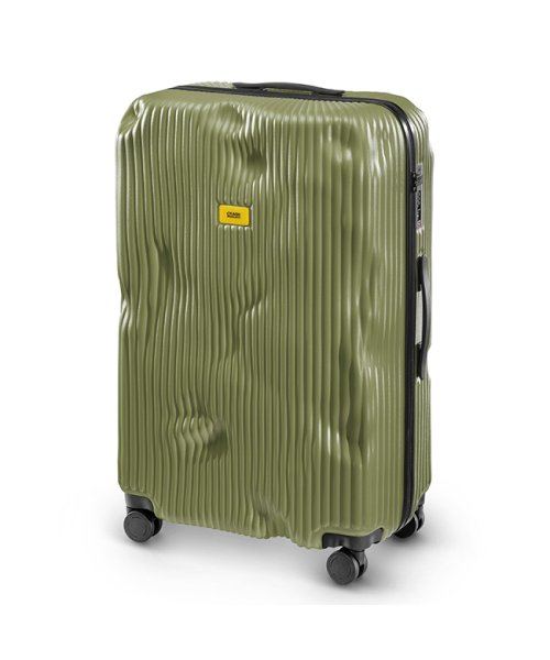 CRASH BAGGAGE(クラッシュバゲージ)/クラッシュバゲージ スーツケース Lサイズ 100L 大容量 大型 軽量 デコボコ CRASH BAGGAGE cb153/グリーン
