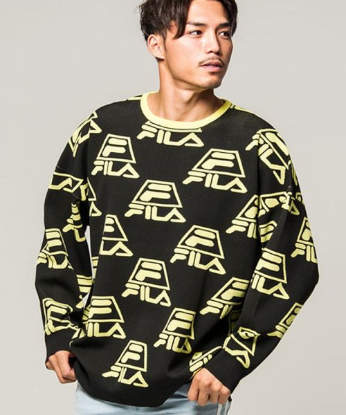 FILA(フィラ)/FILA【フィラ】Crew neck Knit/イエロー