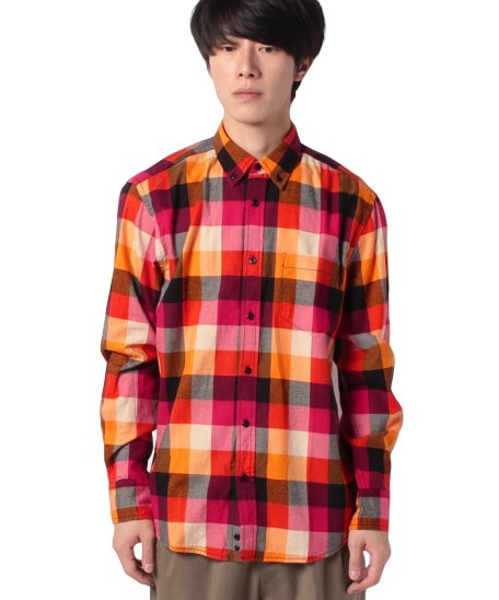 セール グレンチェックシャツ ベネトン メンズ Benetton Mens Magaseek