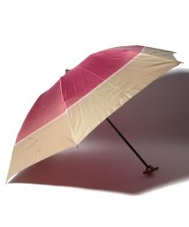 LANVIN Collection(umbrella)(ランバンコレクション（傘）)/LANVIN COLLECTION 婦人 ミニ傘 ツイル 先染/レッド
