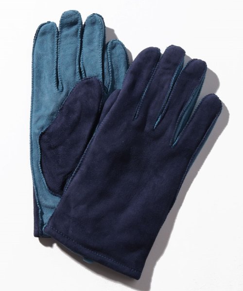 BENETTON (women)(ベネトン（レディース）)/スエード配色グローブ・手袋/ブルー