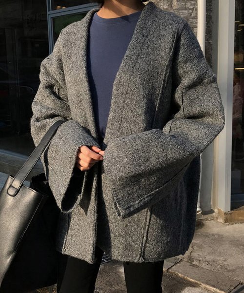 セール カーディガン レディース 秋冬 オフィス ニット コーディガン 厚手 ビッグシルエット ミニミニストア Miniministore Magaseek