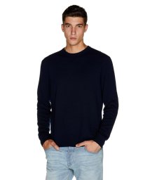 BENETTON (mens)(ベネトン（メンズ）)/ラムウールクルーネックニット・セーター/ネイビー