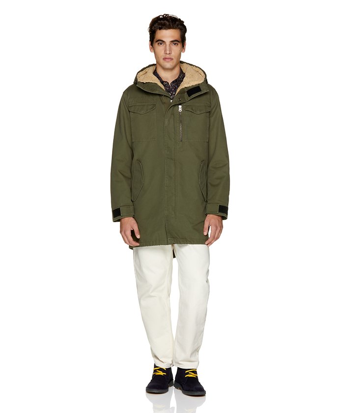 セール ボアライニングモッズコート 502692018 ベネトン メンズ Benetton Mens Magaseek