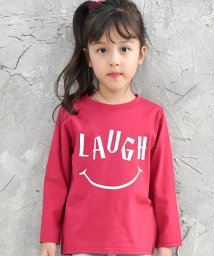 子供服Bee(子供服Bee)/カラバリ豊富！長袖プリントTシャツ/レッド系その他