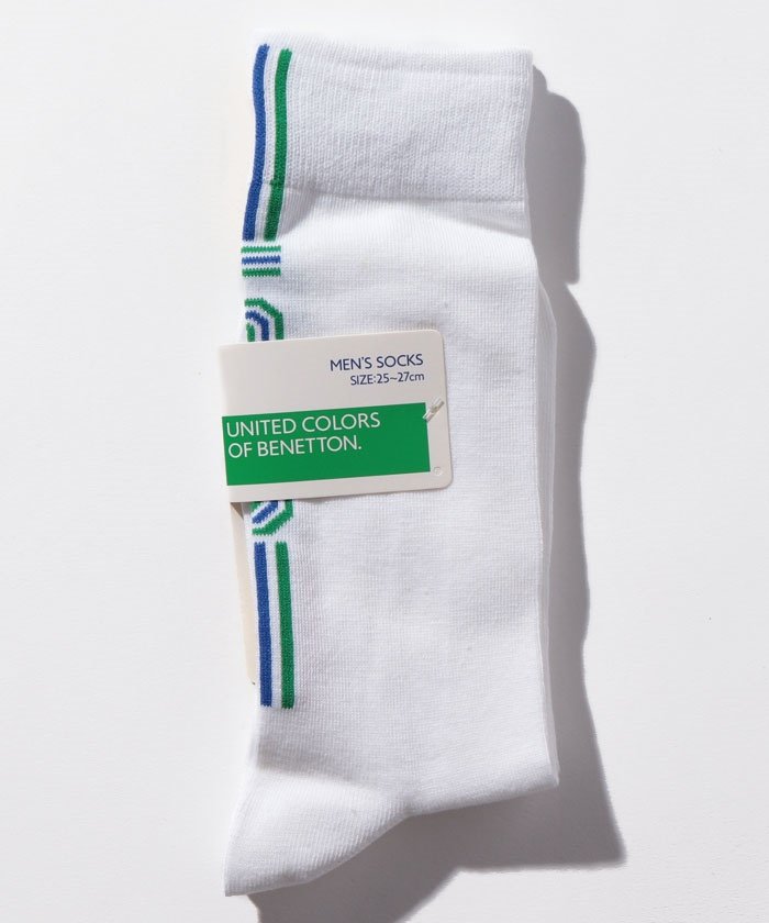 セール 45 Off メンズバックラインロゴロングソックス 靴下 ベネトン メンズ Benetton Mens Magaseek