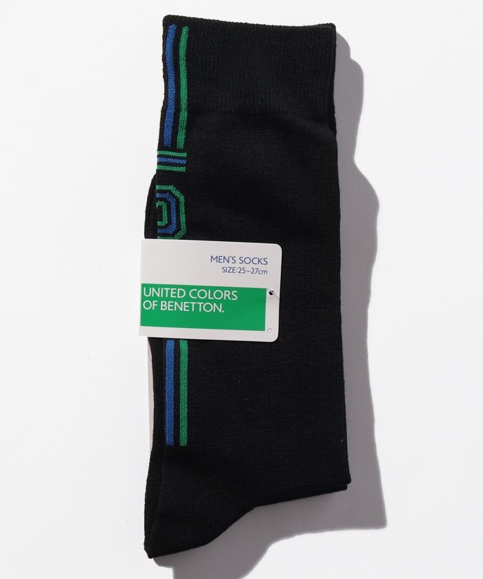 メンズバックラインロゴロングソックス 靴下 ベネトン メンズ Benetton Mens Magaseek