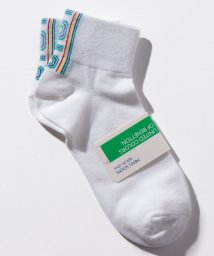 BENETTON (mens)(ベネトン（メンズ）)/メンズバックラインロゴSソックス・靴下/ホワイト