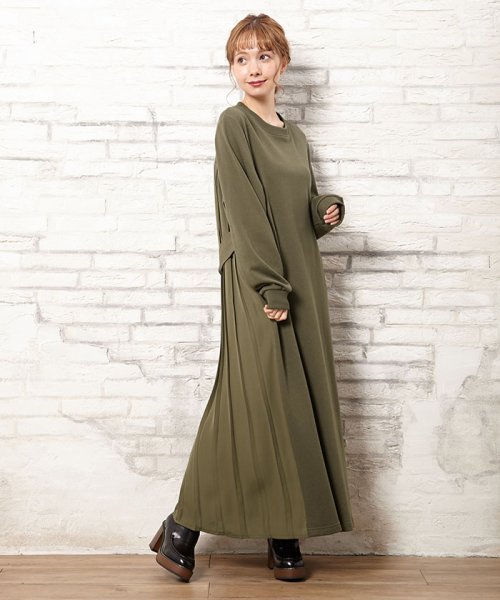 セール Backプリーツ裏毛ワンピース イング Ingni Magaseek