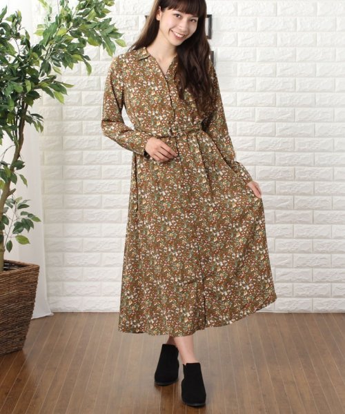 セール 花柄スキッパーワンピース グリーンパークス Green Parks Magaseek セール 花柄スキッパーワンピース グリーンパークス Green Parks Magaseek