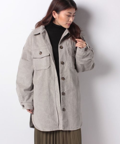 セール ビッグシルエットコーデュロイ裏ボアcpoシャツジャケット スタイルブロック レディース Styleblock Magaseek