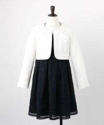 SHOO・LA・RUE(Kids) /【110－130cm/3点セット/セレモニー/入卒】シアーボーダーワンピース/502713127