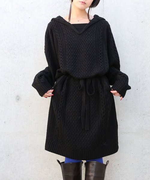 Somariセーラーカラーニットワンピ オシャレウォーカー Osharewalker Magaseek