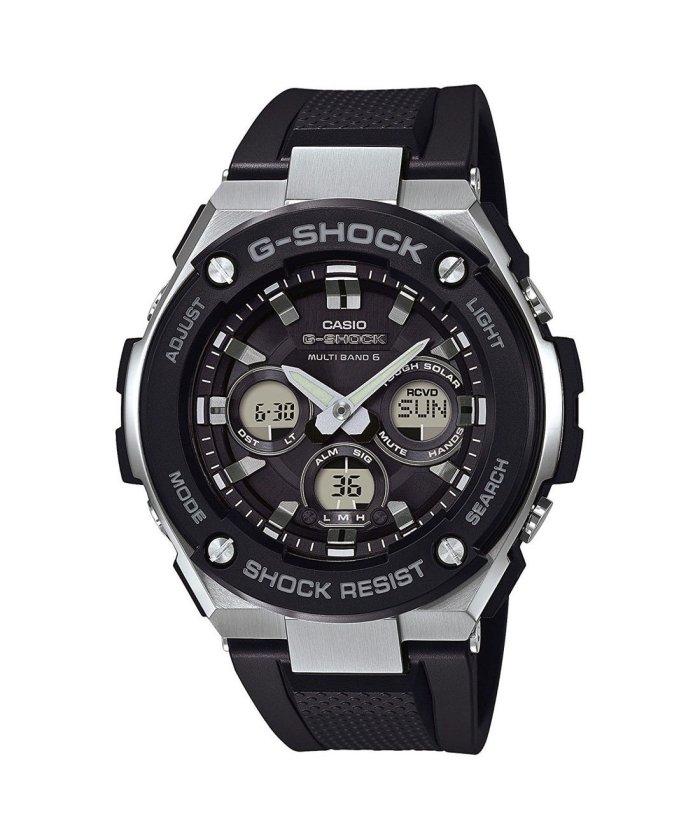 G Shock G Steel Gスチール Gst W300 1ajf ブラック シルバー ジーショック G Shock Magaseek