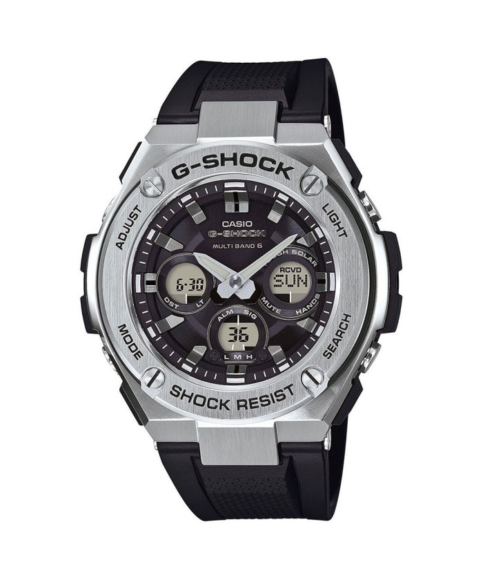 G Shock G Steel Gスチール Gst W310 1ajf 電波ソーラー ブラック シルバー ジーショック G Shock Magaseek