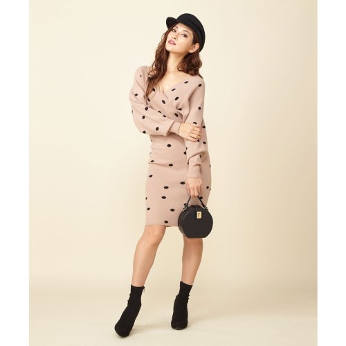 ロイヤルパーティー Royal Party カシュクールドルマンニットワンピース Magaseek ロイヤルパーティー Royal Party カシュクールドルマンニットワンピース Magaseek