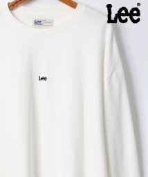 LAZAR(ラザル)/【Lazar】 Lee/リー 別注 ビッグシルエット ミニロゴ刺繍 プルオーバースウェット/ホワイト