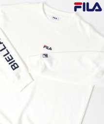 LAZAR(ラザル)/【Lazar】FILA/フィラ 別注 ビッグシルエット ミニロゴ刺繍 プルオーバースウェット/ホワイト