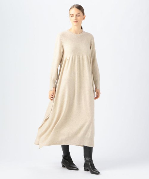 セール ファインウール アシンメトリークルーネックワンピース Tomorrowland Tomorrowland Magaseek