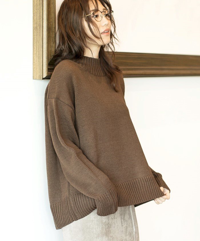 セール Magaseek Dfashion別注 ボリュームシルエットニット ナノ ユニバース Nano Universe Magaseek