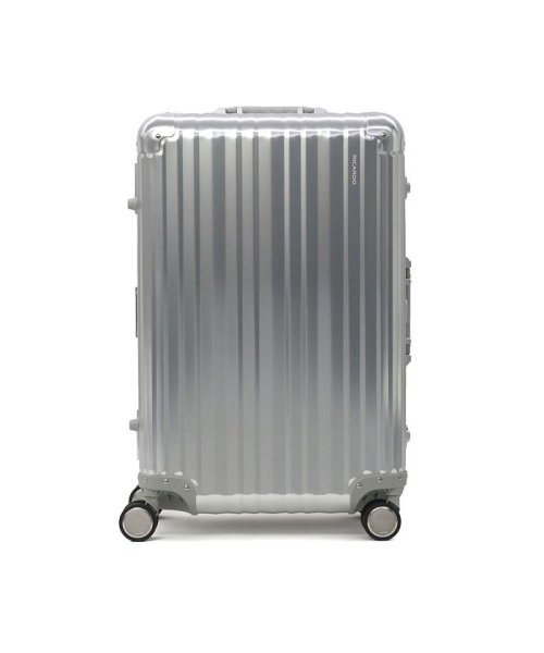 RICARDO スーツケース リカルド キャリーケース Aileron 24－inch Spinner Suitcase 58L AIL－24－4VP メッシュジップポケット Silver Matte ×1
