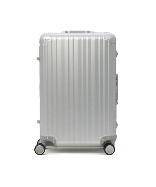 RICARDO スーツケース リカルド キャリーケース Aileron 24－inch Spinner Suitcase 58L AIL－24－4VP メッシュジップポケット Silver Matte ×1