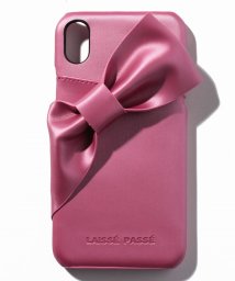 LAISSE PASSE(レッセ・パッセ)/ドレープリボンiPhoneケース/ピンク