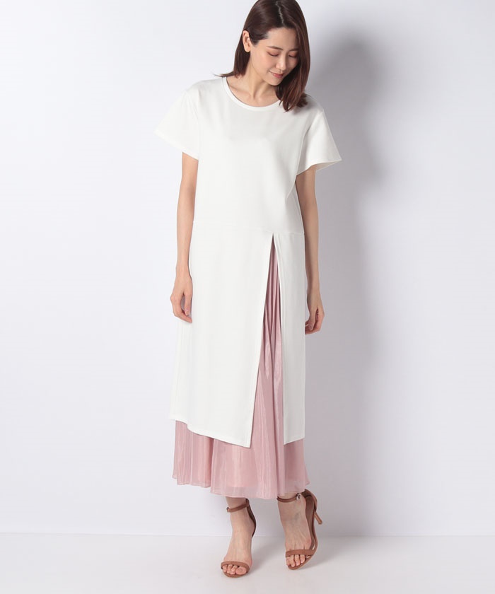 セール ハイスリットロンtプリーツskset レッセ パッセ Laisse Passe Magaseek