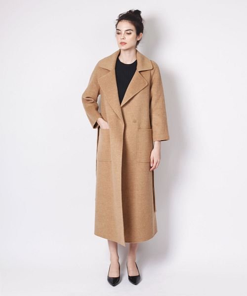 最高のガウン コート キャメル 人気のファッショントレンド