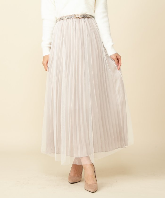 ベルト付チュールスカート ロイヤルパーティー Royal Party Magaseek