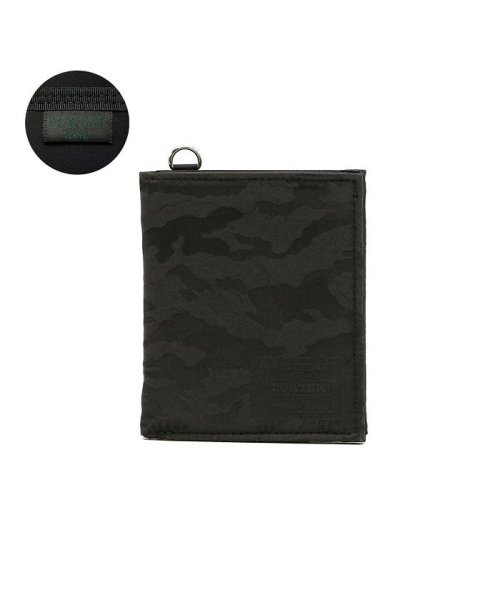 PORTER(ポーター)/ポーター ギリー ウォレット 886－16143 二つ折り財布 財布 吉田カバン PORTER GHILLIE 二つ折り WALLET/ブラック系1