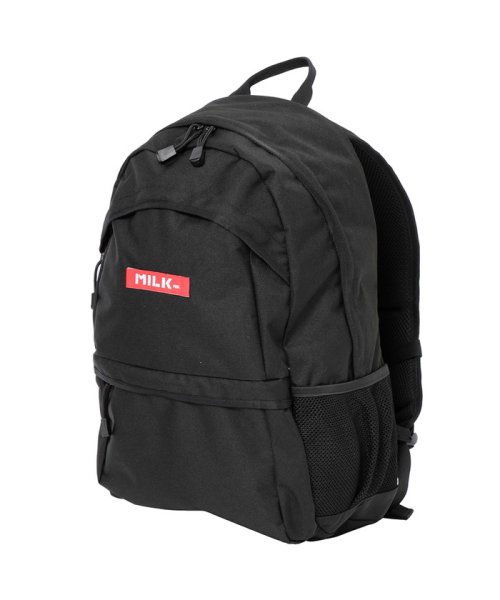 G.NINE(ジーナイン)/MILKFED ミルクフェド big backpack リュック バックパック レディース 通勤 通学 ナイロン ボックスロゴ ストリート カジュアル【gnew/レッド