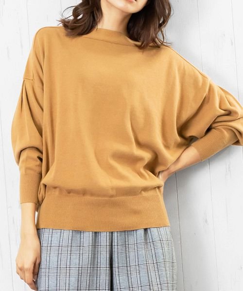 レディース トップス パフスリーブ ボトルネック ニット セーター プルオーバー ミリアンデニ Mili An Deni Magaseek