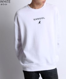 MARUKAWA(マルカワ)/【KANGOL】カンゴール ビッグシルエット ミニロゴ刺繍 裏起毛 トレーナー/ホワイト
