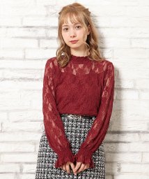 INGNI(イング)/キャンディー袖HNレースTOPS                      /ボルドー