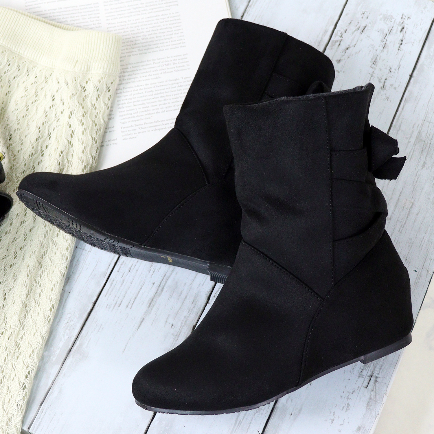 セール インヒールバックリボンブーツ Libertydoll 9006 サンエーフットウェア Sfw Magaseek