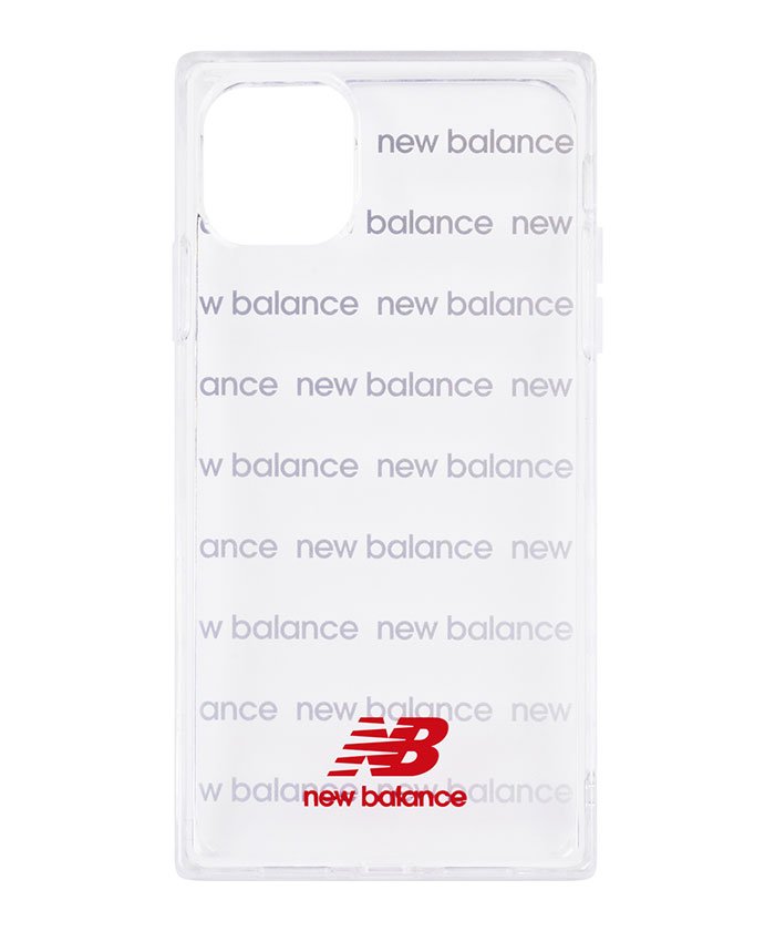 セール Iphoneケース ニューバランス New Balance スクエア型 Tpuクリアケース ロゴボーダー レッド Iphone11 Iphonexr エムファクトリー Mーfactory Magaseek
