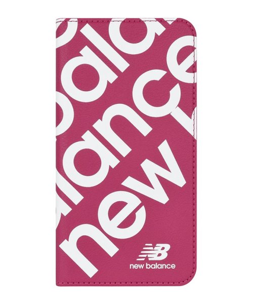 new balance(ニューバランス)/iphone11 ケース ニューバランス New Balance スリム 手帳ケース スタンプロゴ ピンク iPhone11 iPhoneXR/ピンク