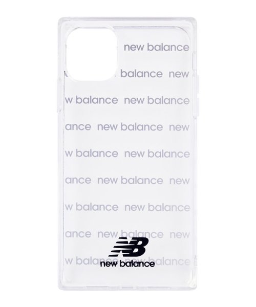 new balance(ニューバランス)/iPhone11 Pro ケース ニューバランス New Balance スクエア TPUクリアケース ロゴボーダー ブラック iphone11pro ケース/ブラック