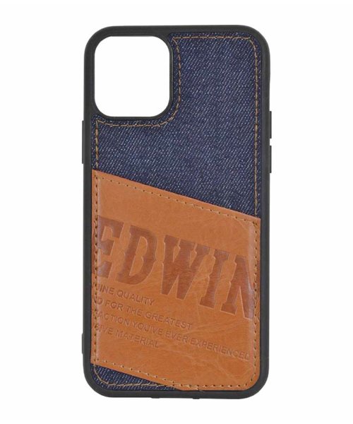 EDWIN(EDWIN)/iPhone11 Pro ケース スマホケース エドウイン EDWIN パッチワークデニム 背面ケース iphone11pro ケース/デニム