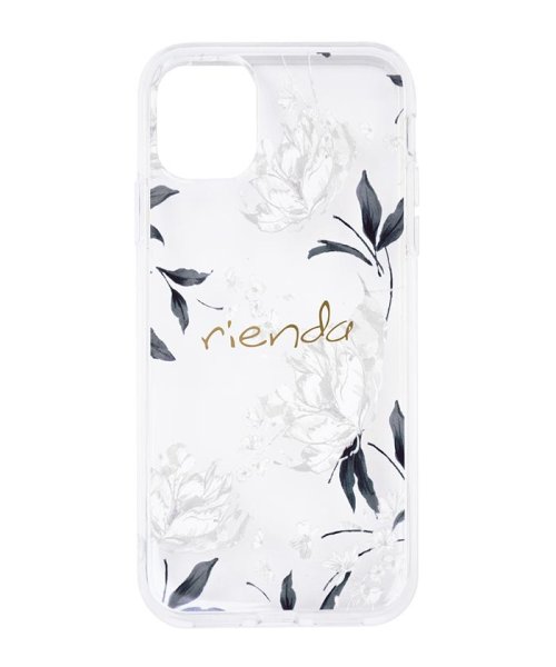 rienda(リエンダ)/iphoneケース リエンダ rienda TPUクリアケース Grace Flower インモールドケース iPhone11 iPhoneXR/フラワー